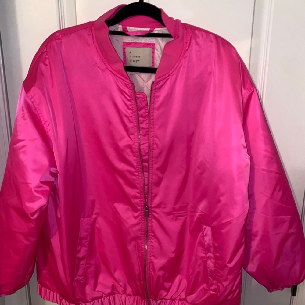 A New Day Hot Pink Bomber Jacket